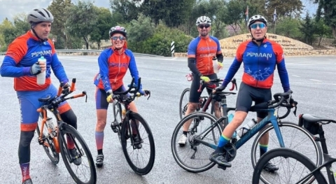 Nes Harim; Mountain climbing on road to Jerusalem with Shay and the team